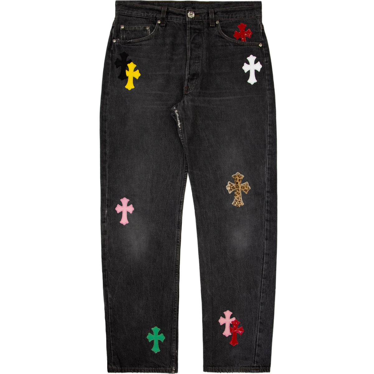 Chrome Hearts 1/1 Carpenter Multicolor Patch Jeans – Savonches