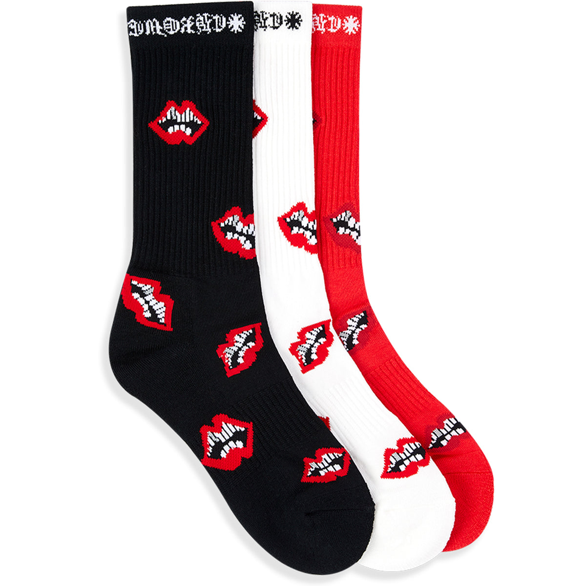 CHROME HEARTS MATTY BOY CHOMPER SOCKS (3 PACK