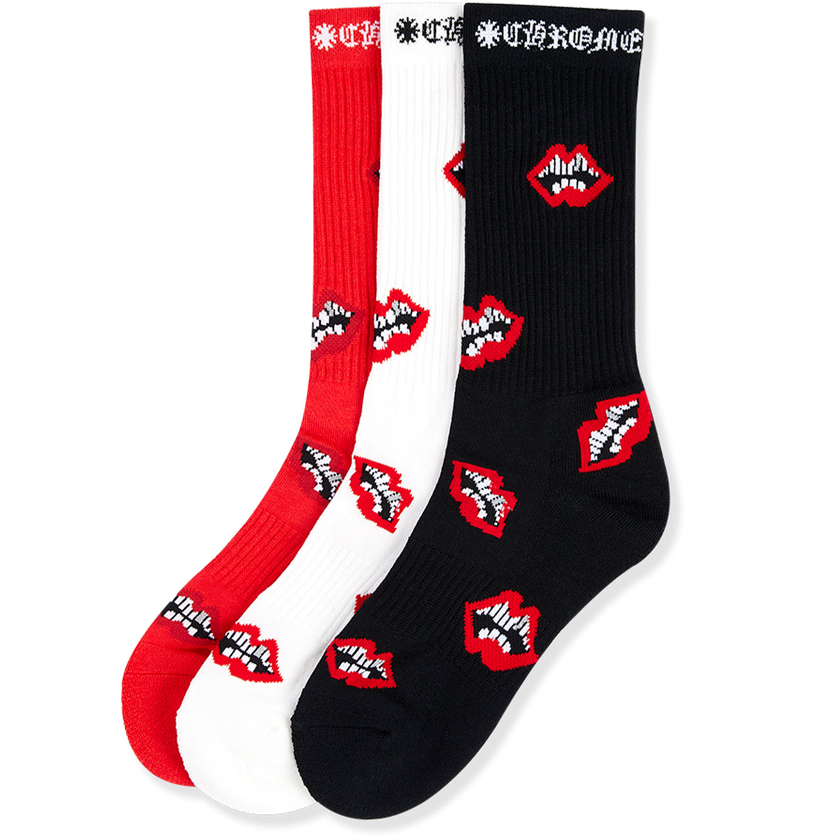 CHROME HEARTS MATTY BOY CHOMPER SOCKS (3 PACK