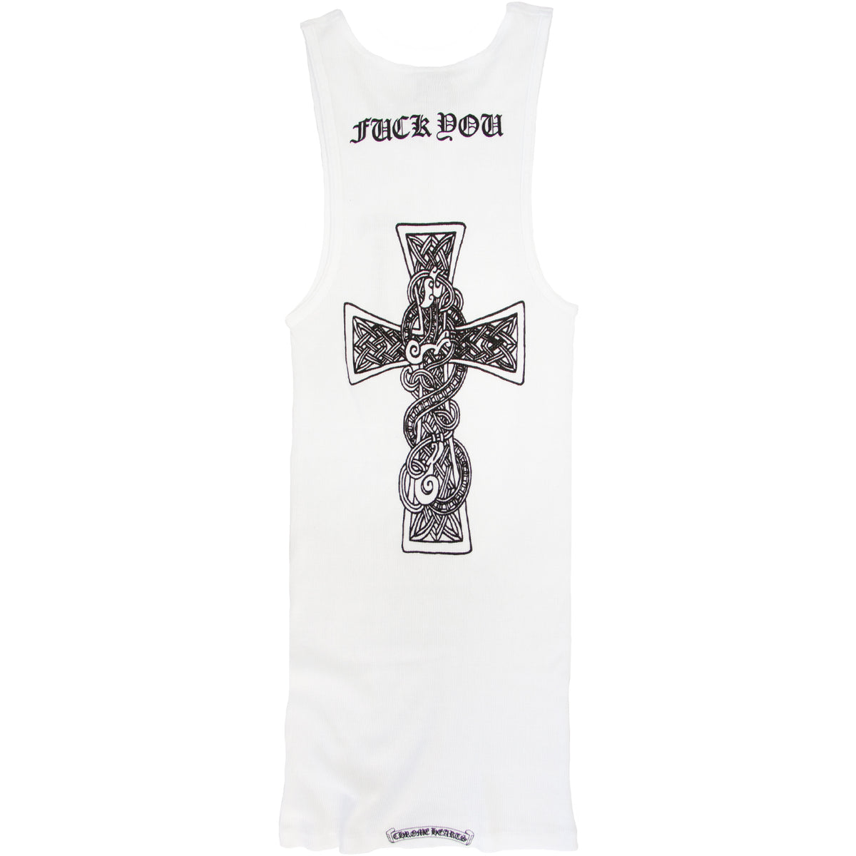 CHROME HEARTS CROSS LOGO RIB TANK – OBTAIND