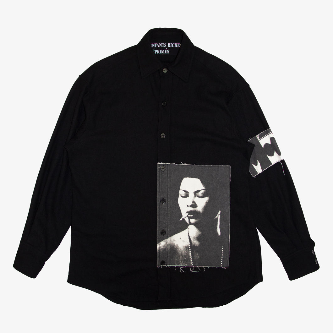 PROSTITUTE PATCH WOOL SHIRT