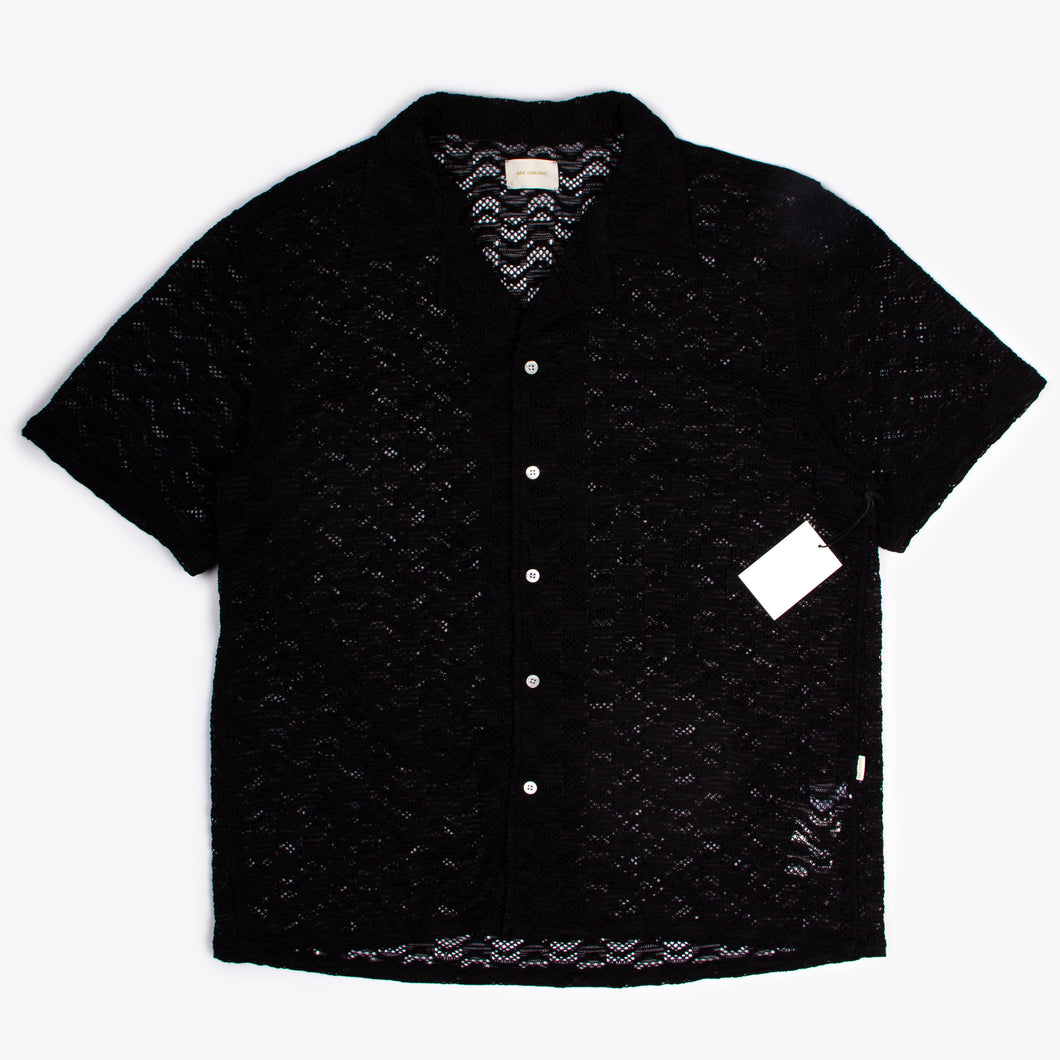 BLACK RICO COLLARED SHIRT