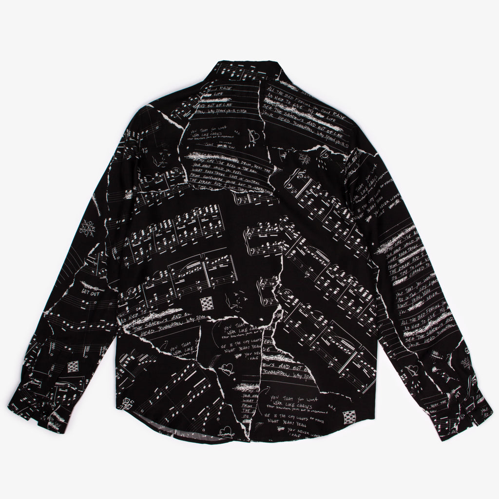 MUSIC NOTES BUTTON UP