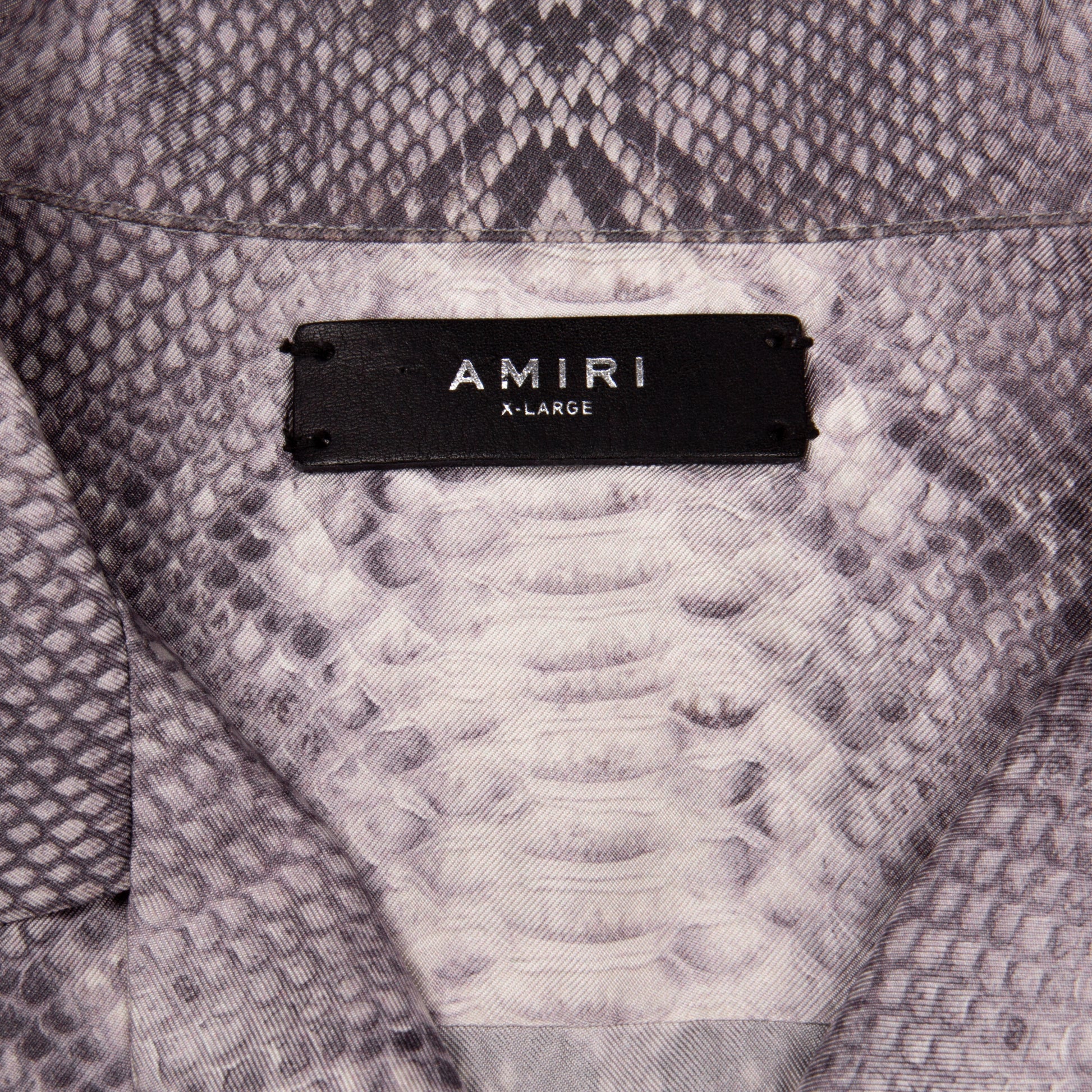 SNAKE SKIN CAMP COLLAR SHIRT