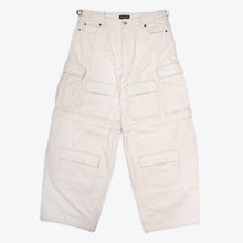Load image into Gallery viewer, WHITE BAGGY CARGO PANT