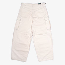 Load image into Gallery viewer, WHITE BAGGY CARGO PANT