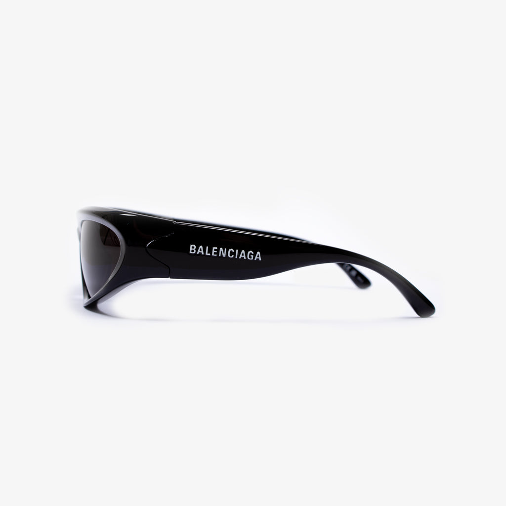 BLACK SWIFT OVAL SUNGLASSES