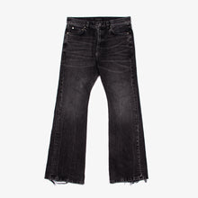 Load image into Gallery viewer, BLACK WASH FLARED DENIM | S