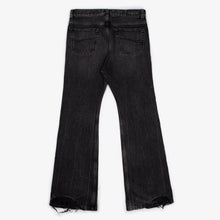 Load image into Gallery viewer, BLACK WASH FLARED DENIM | S