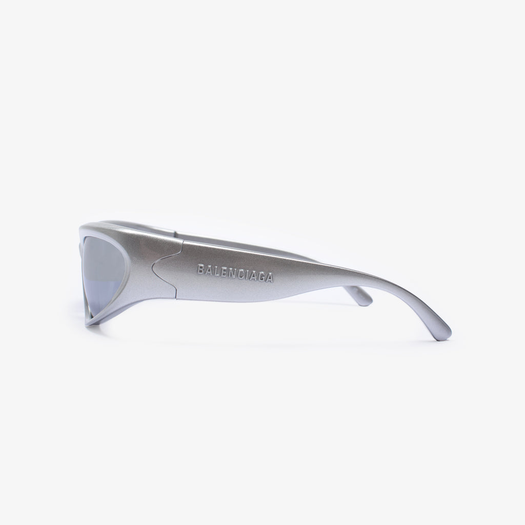 SILVER SWIFT OVAL SUNGLASSES