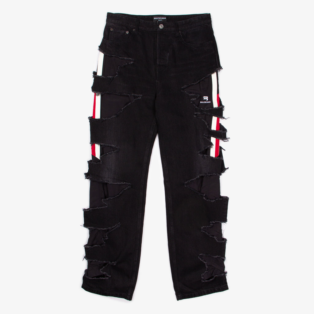 AFTERWORLD SLASHED SPORTY B DENIM | S