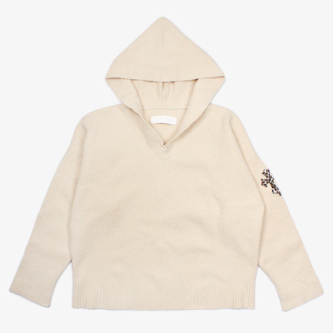 LEOPARD CROSS PATCH HOODIE
