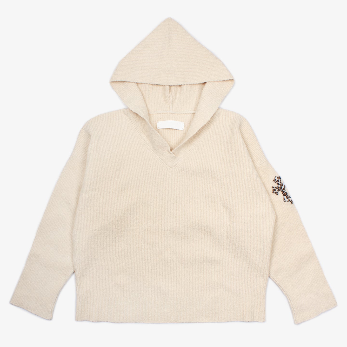 LEOPARD CROSS PATCH HOODIE