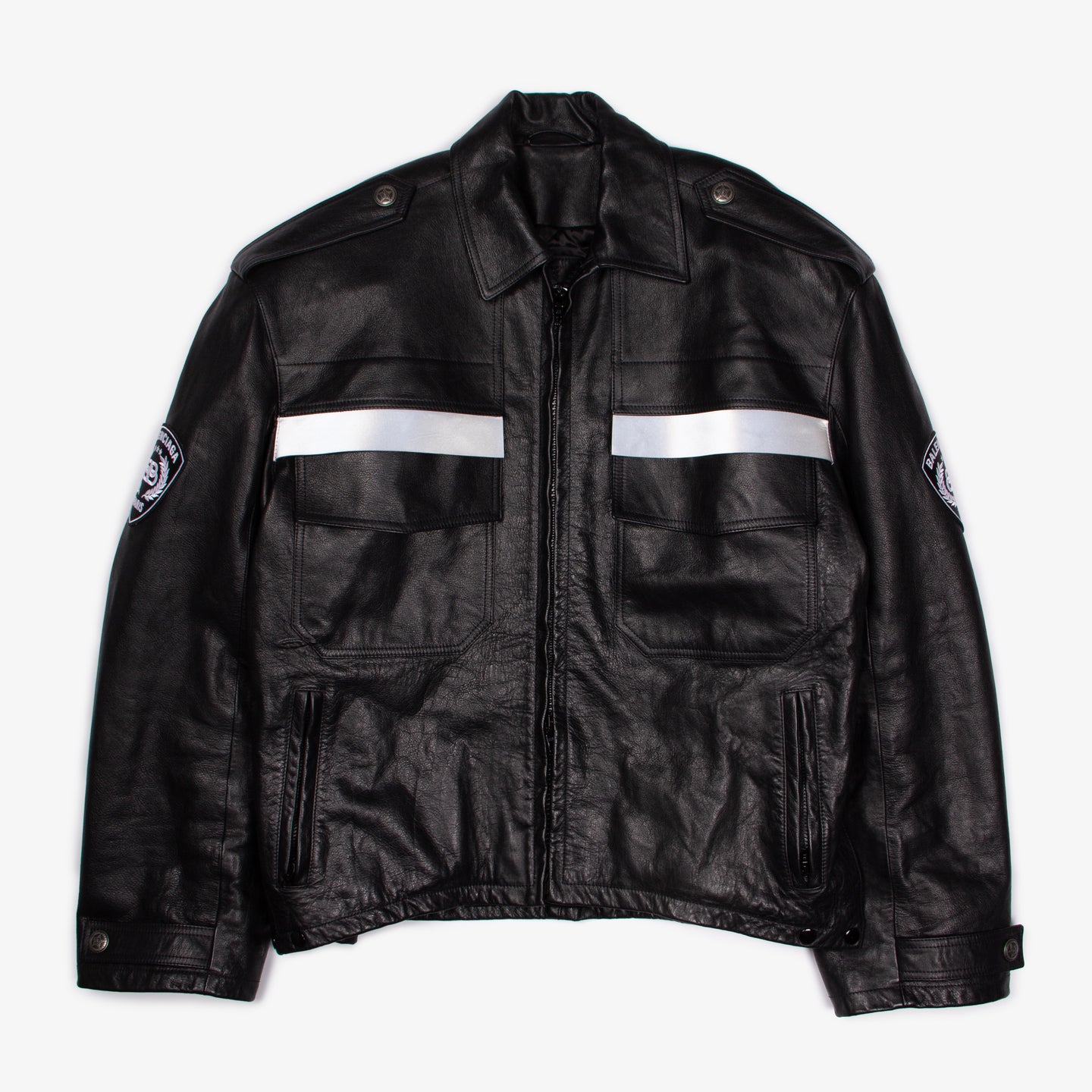 MUDSHOW LEATHER POLICE OFFICER JACKET | 3