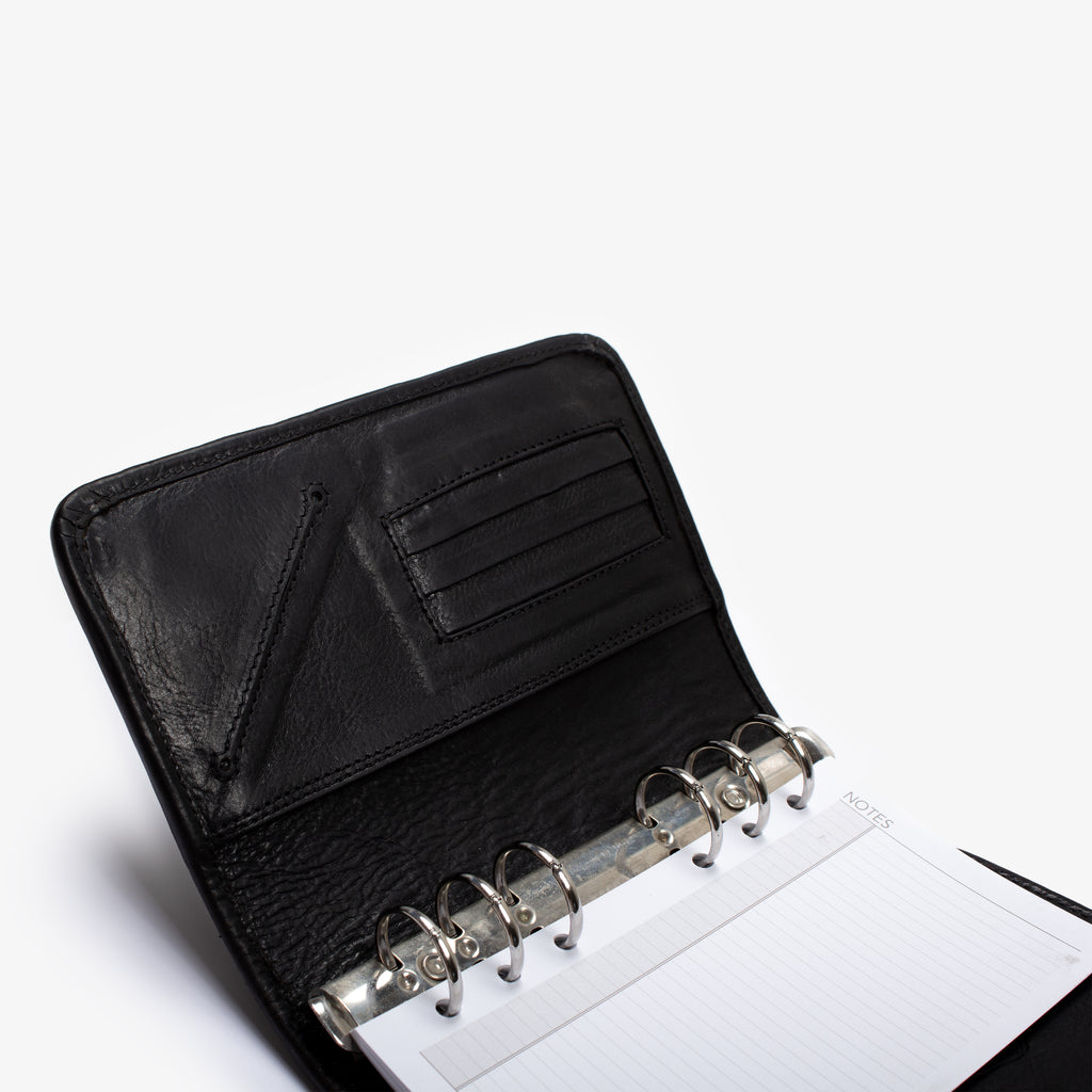 BLACK LEATHER PLANNER