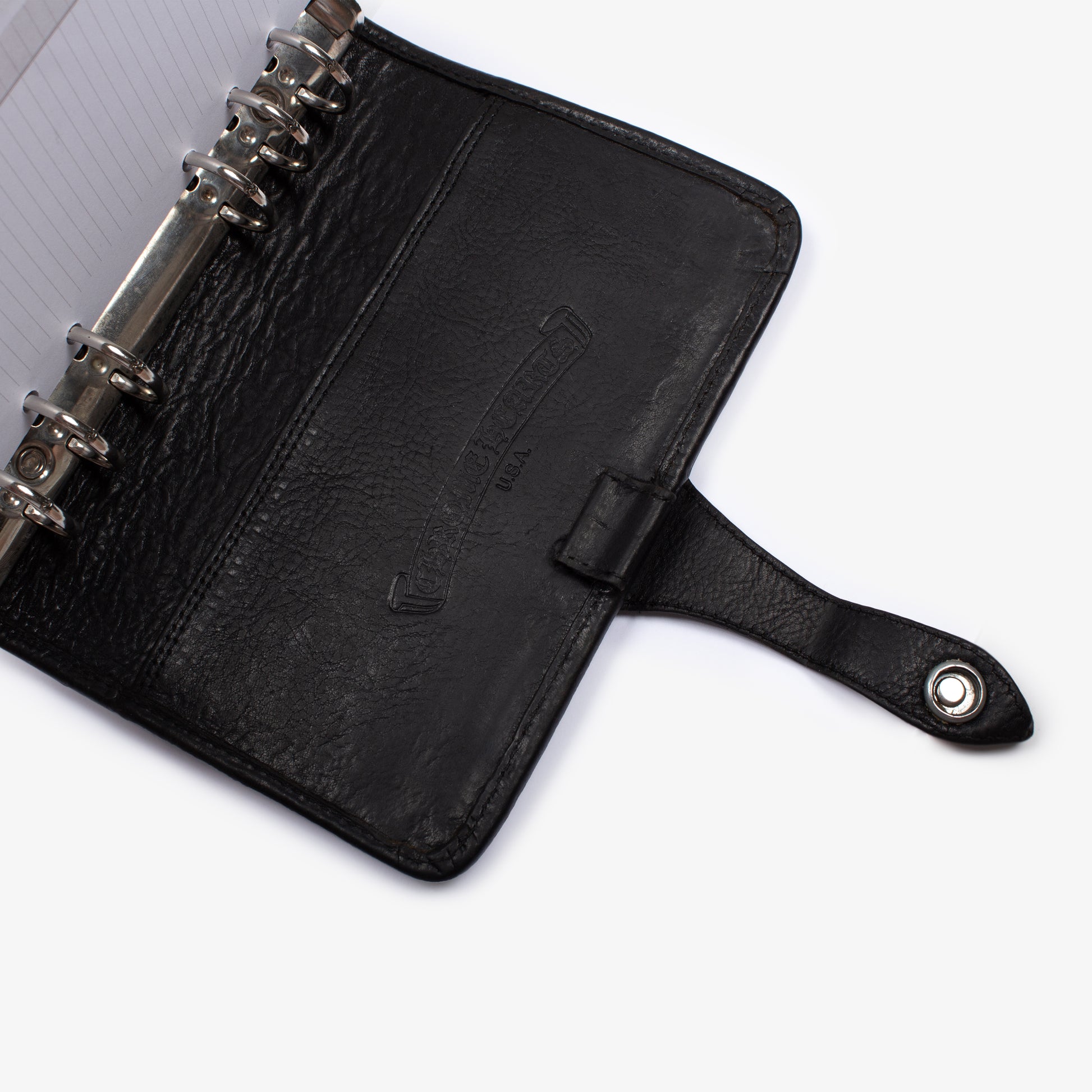 BLACK LEATHER PLANNER