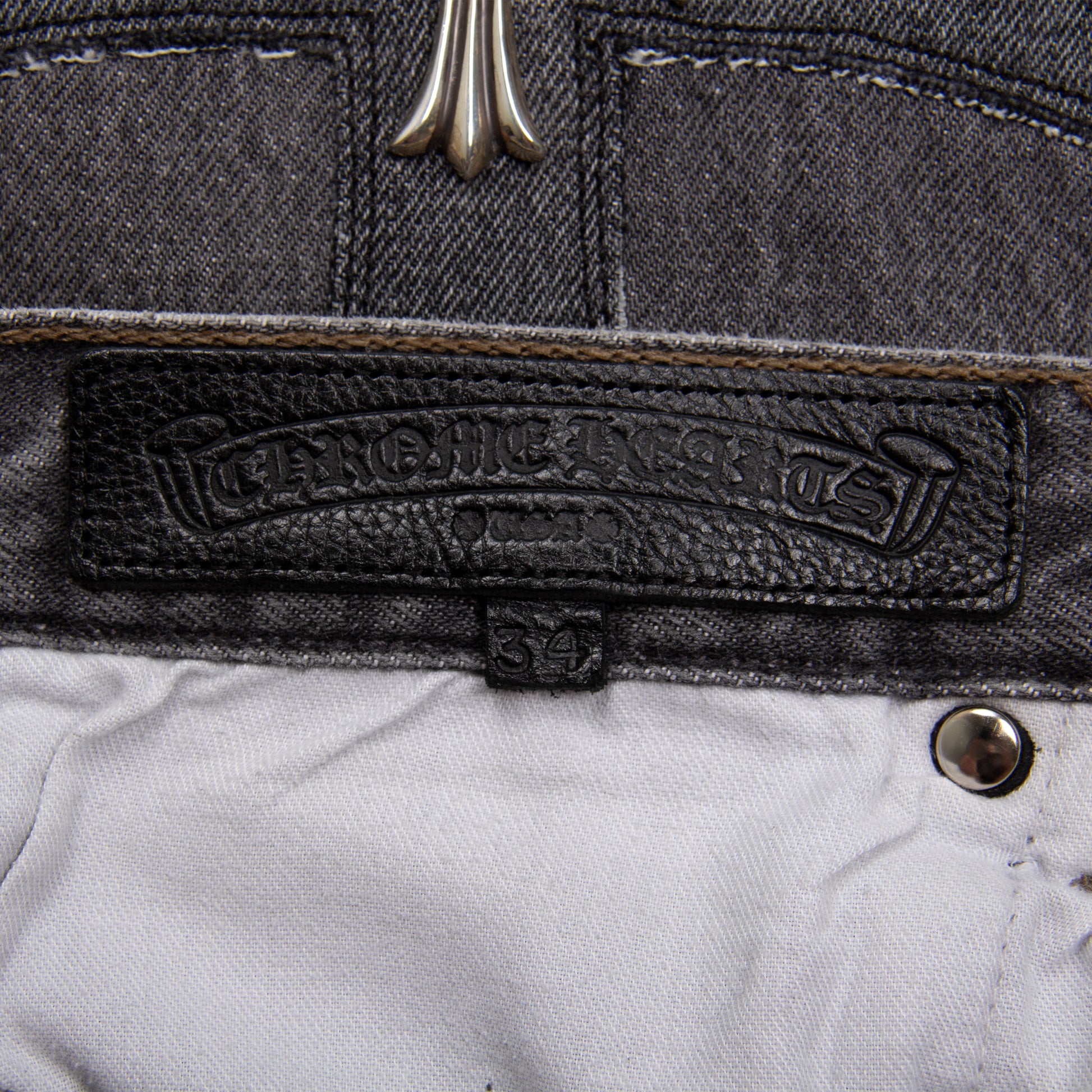 BLACK PATCHES ON PATCHES DENIM