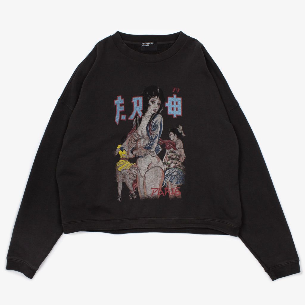 BAD SCHOOL GIRL CREWNECK SWEATSHIRT