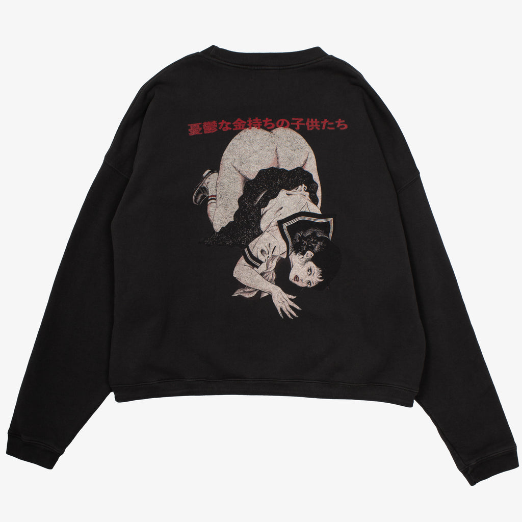BAD SCHOOL GIRL CREWNECK SWEATSHIRT