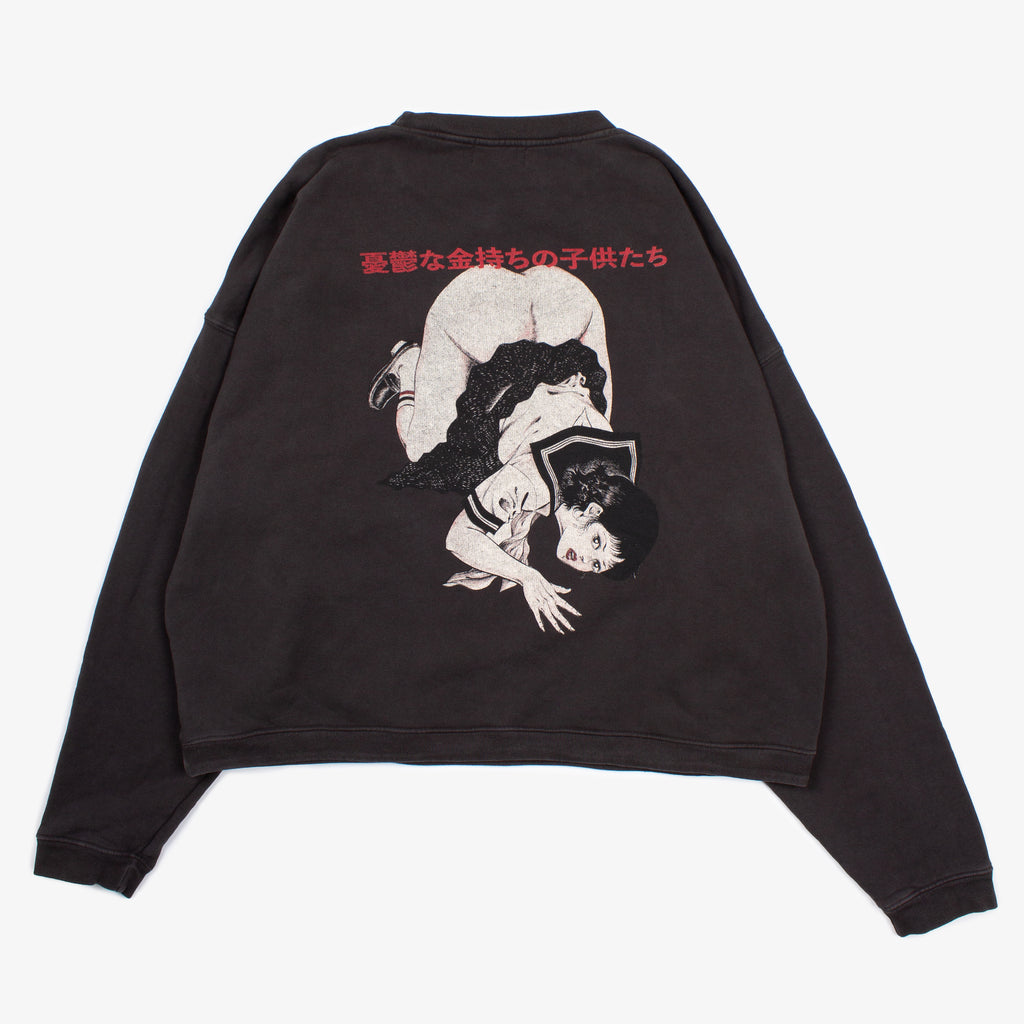 BAD SCHOOL GIRL CREWNECK SWEATSHIRT
