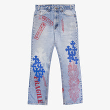 Load image into Gallery viewer, BLUE CROSS PATCH STENCIL DENIM