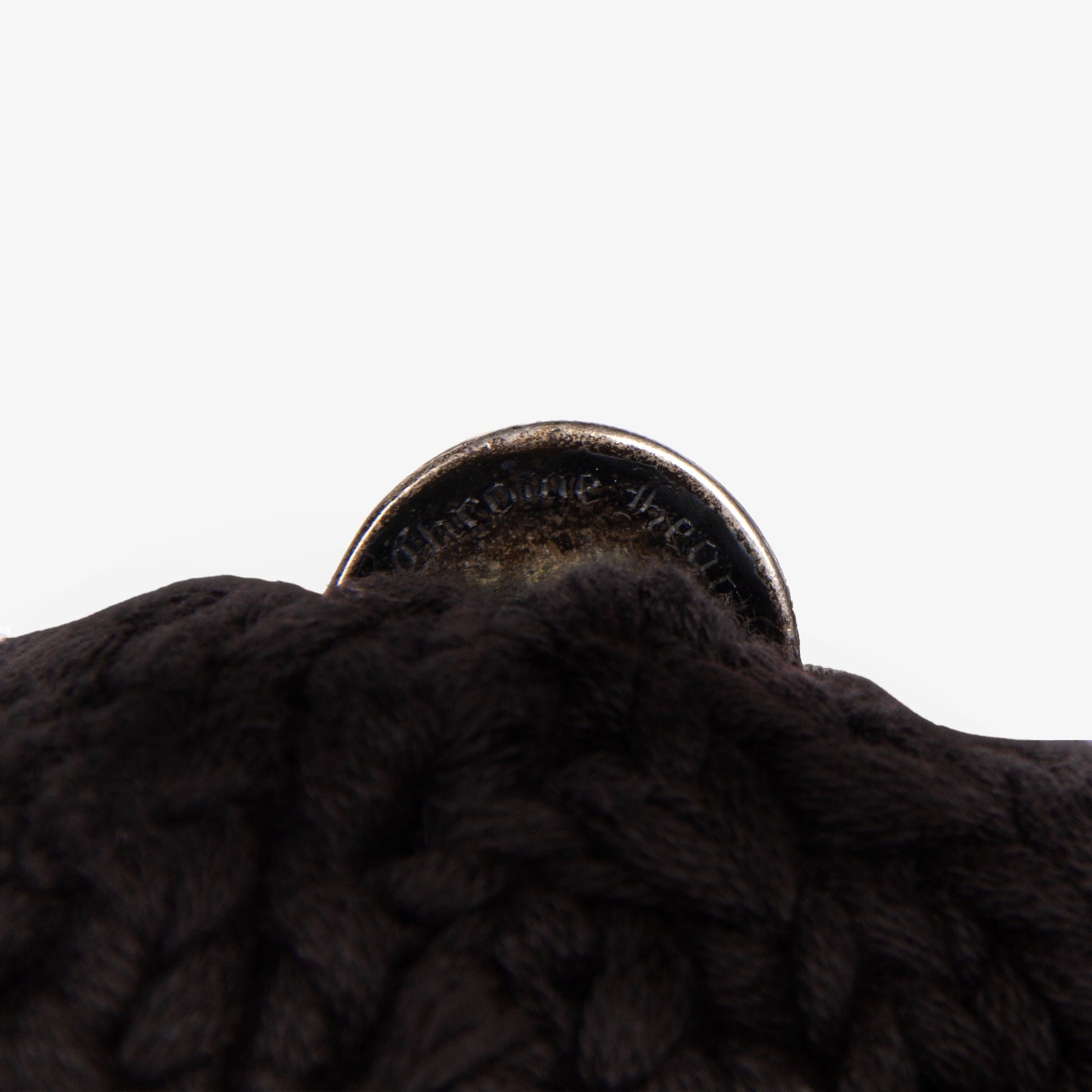 LEATHER FLEUR PATCH KNIT BEANIE