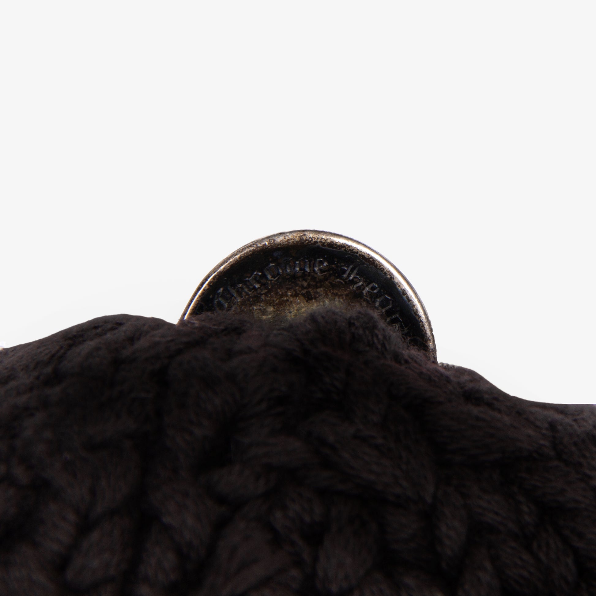 LEATHER FLEUR PATCH KNIT BEANIE