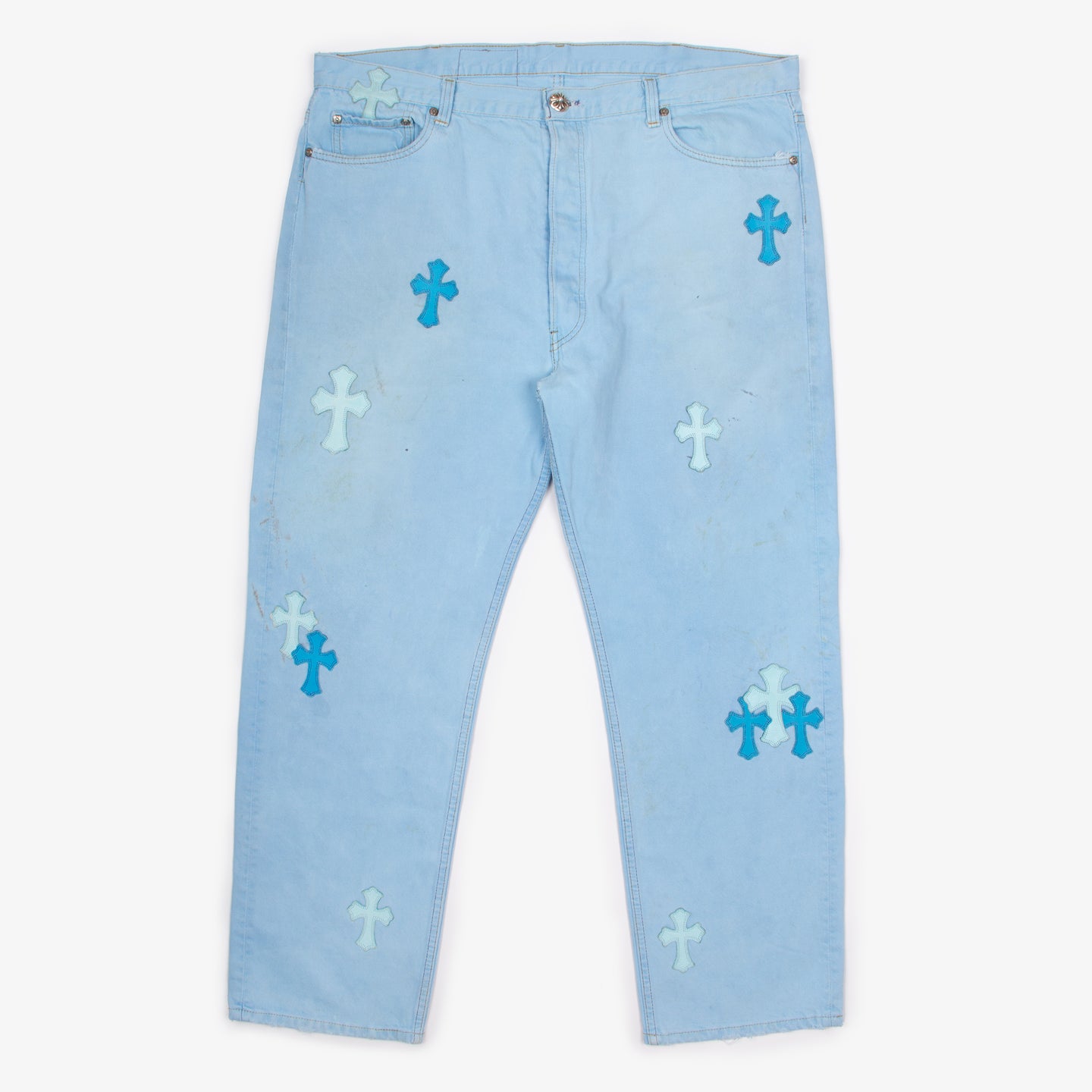 BABY BLUE DRAKE CROSS PATCH DENIM (MIAMI EXCLUSIVE)