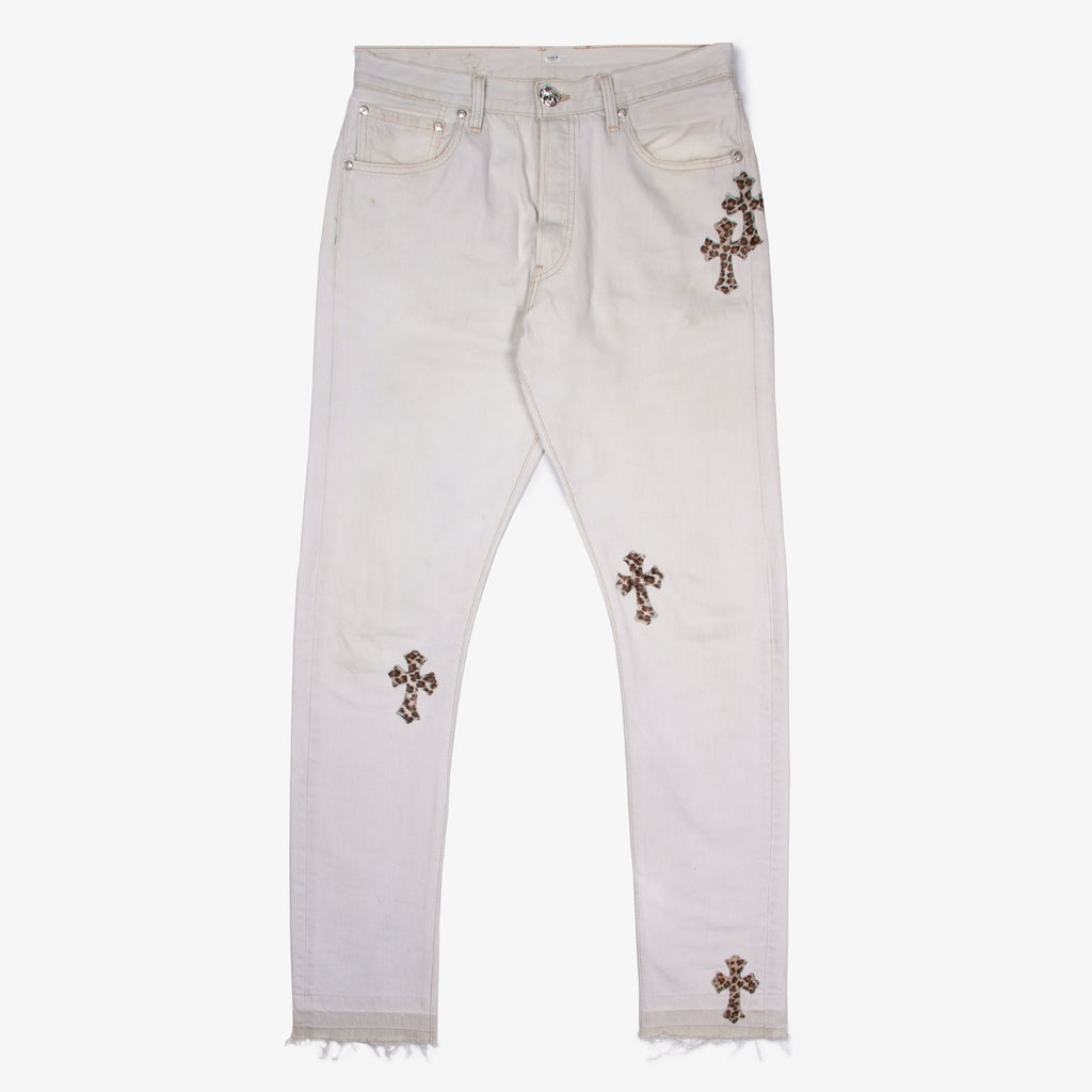 CLASSIC LEOPARD CROSS PATCH DENIM