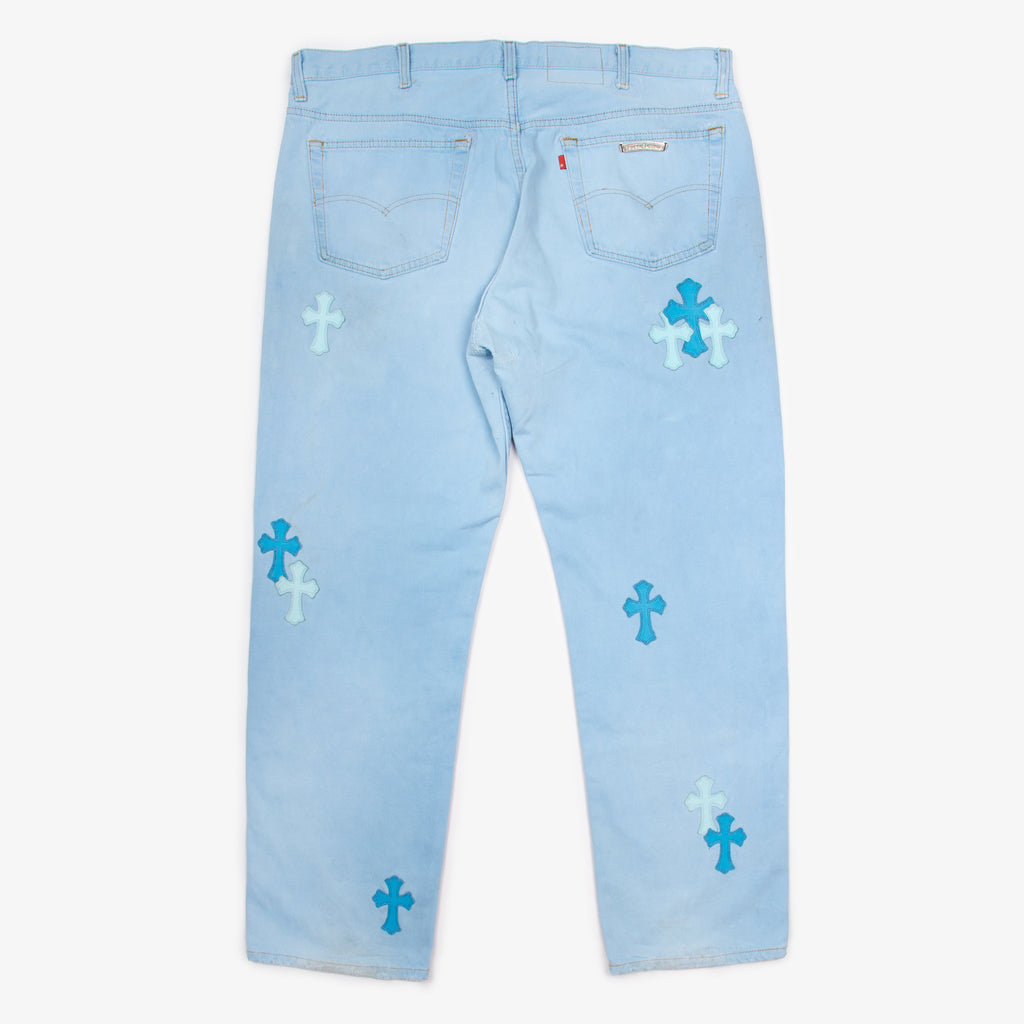 BABY BLUE DRAKE CROSS PATCH DENIM (MIAMI EXCLUSIVE)