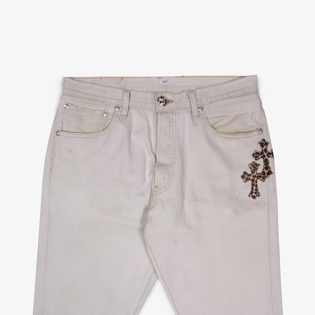 CLASSIC LEOPARD CROSS PATCH DENIM