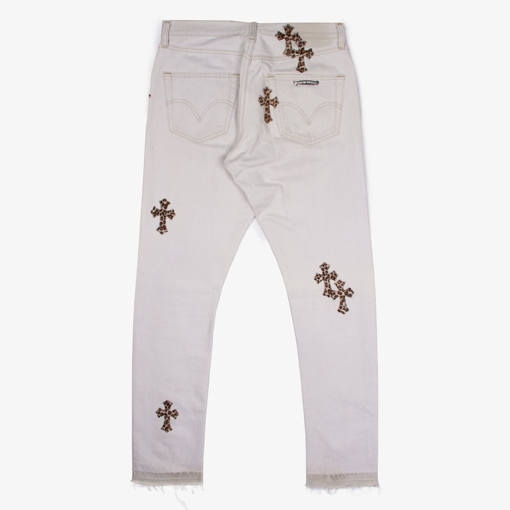 CLASSIC LEOPARD CROSS PATCH DENIM