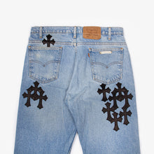 Load image into Gallery viewer, SPECIAL PLACEMENT CROSS PATCH DENIM