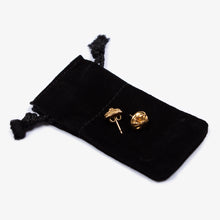 Load image into Gallery viewer, 22K GOLD CROSSBALL EARRINGS