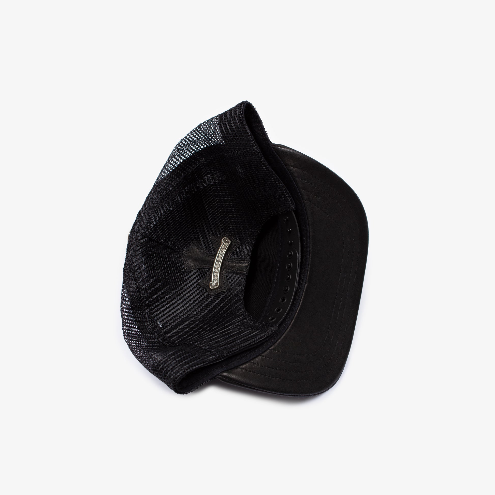LEATHER CEMETERY CROSS PATCH TRUCKER