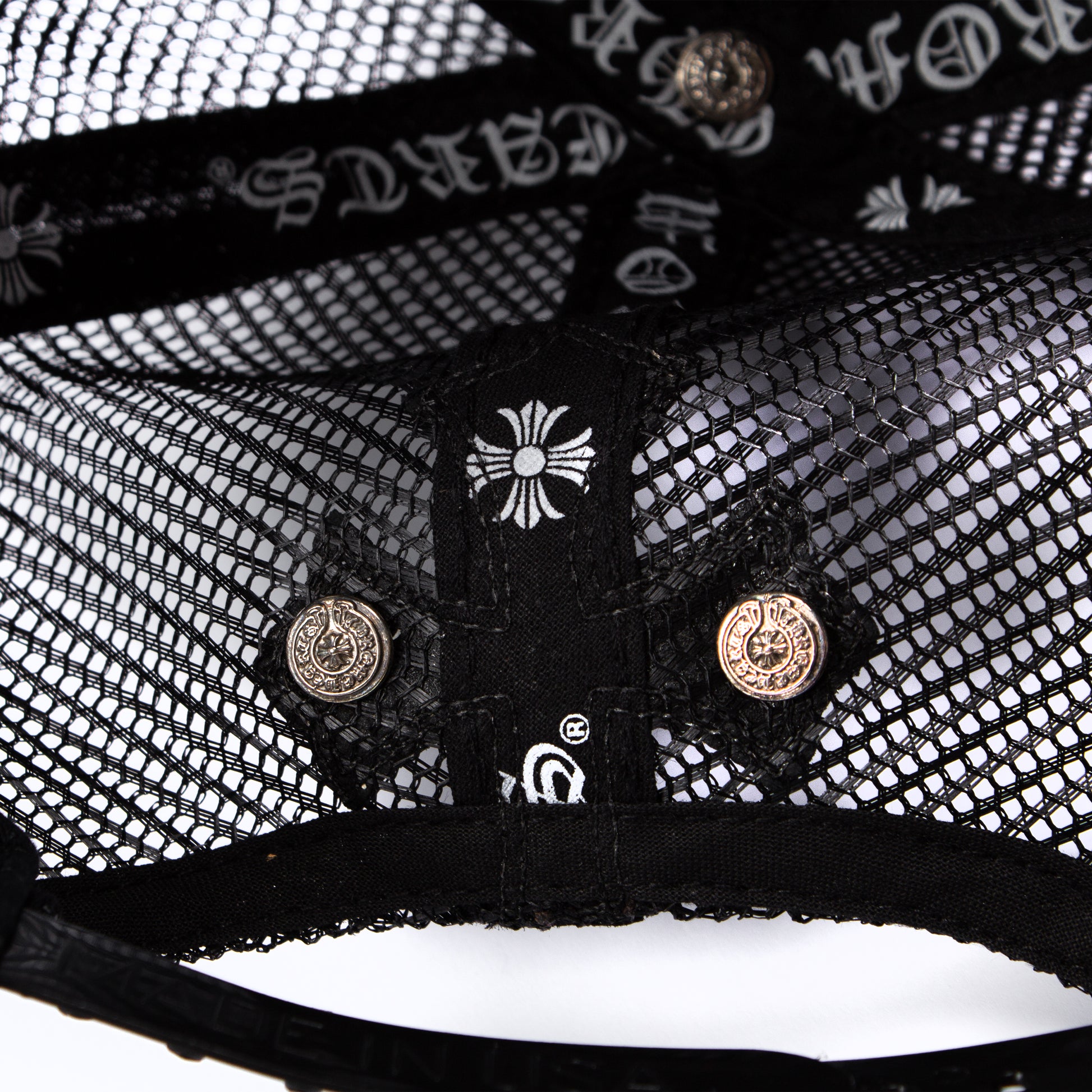 LEATHER CEMETERY CROSS PATCH TRUCKER