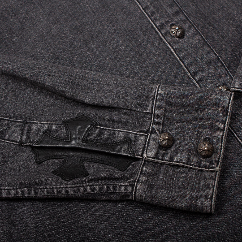LOOSE ENDS CROSS PATCH DENIM SHIRT