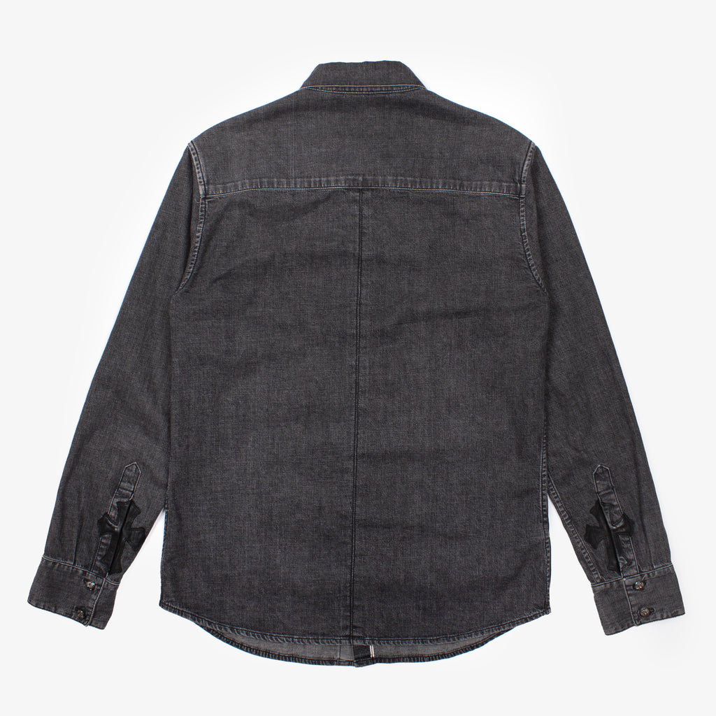LOOSE ENDS CROSS PATCH DENIM SHIRT