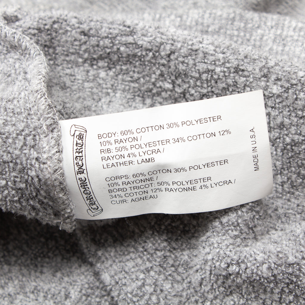 GREY CROSS PATCH HOODIE