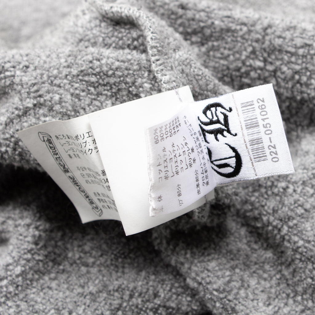 GREY CROSS PATCH HOODIE