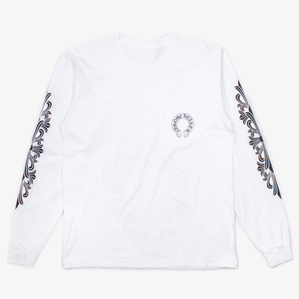WHITE HORSESHOE LONG SLEEVE