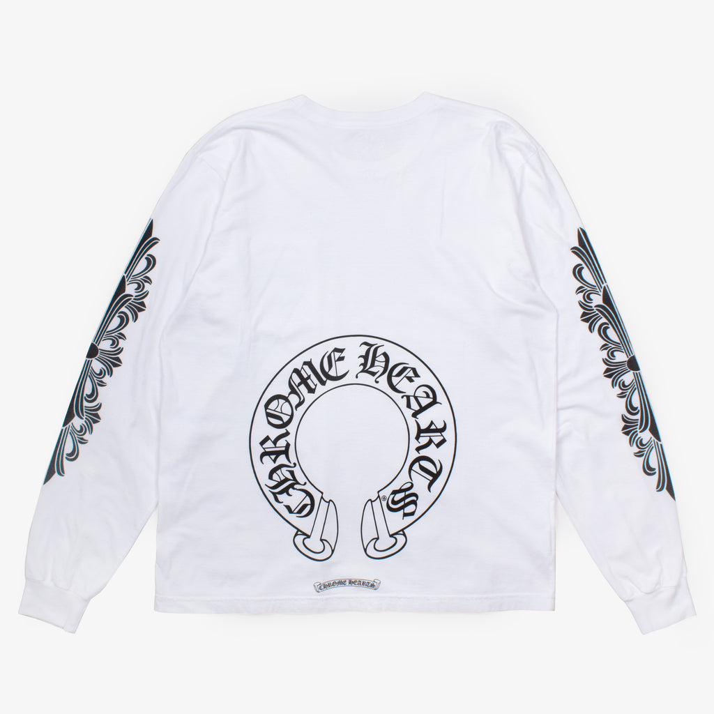 WHITE HORSESHOE LONG SLEEVE