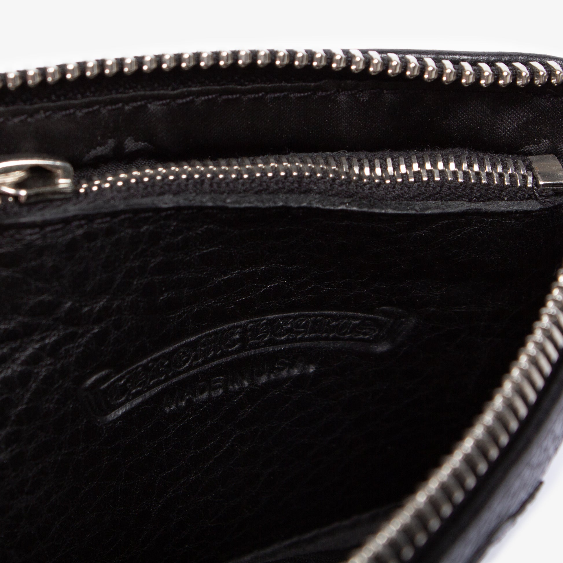 BLACK CROSS PATCH ZIP WALLET