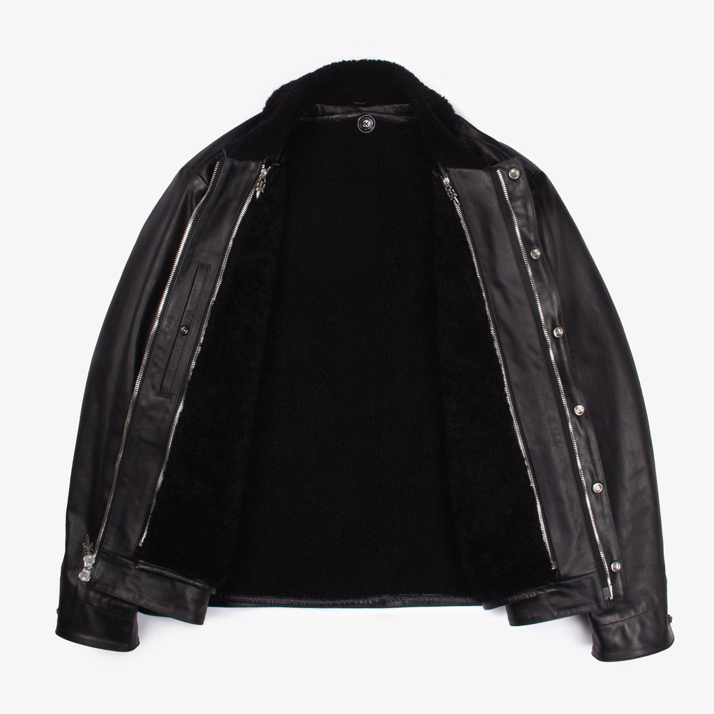 SHEARLING LINED LEATHER JACKET (1/3)