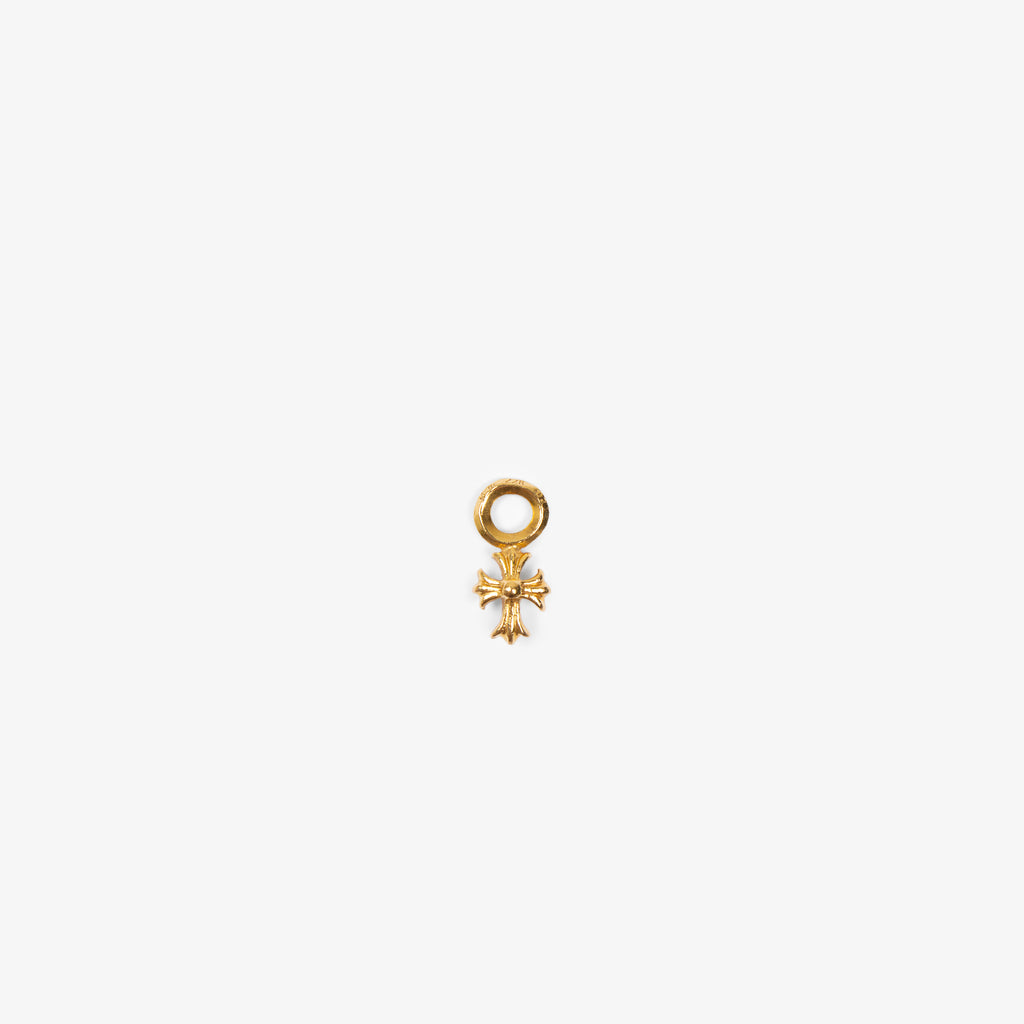 22K GOLD CROSS STACK CHARM