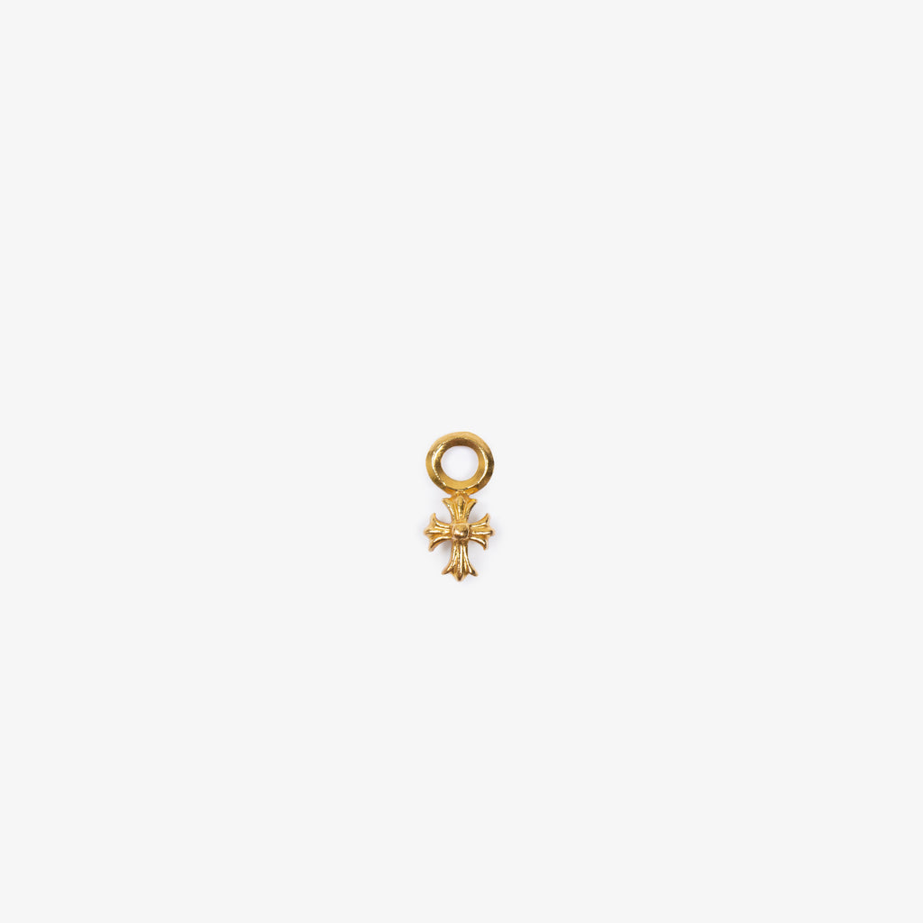 22K GOLD CROSS STACK CHARM