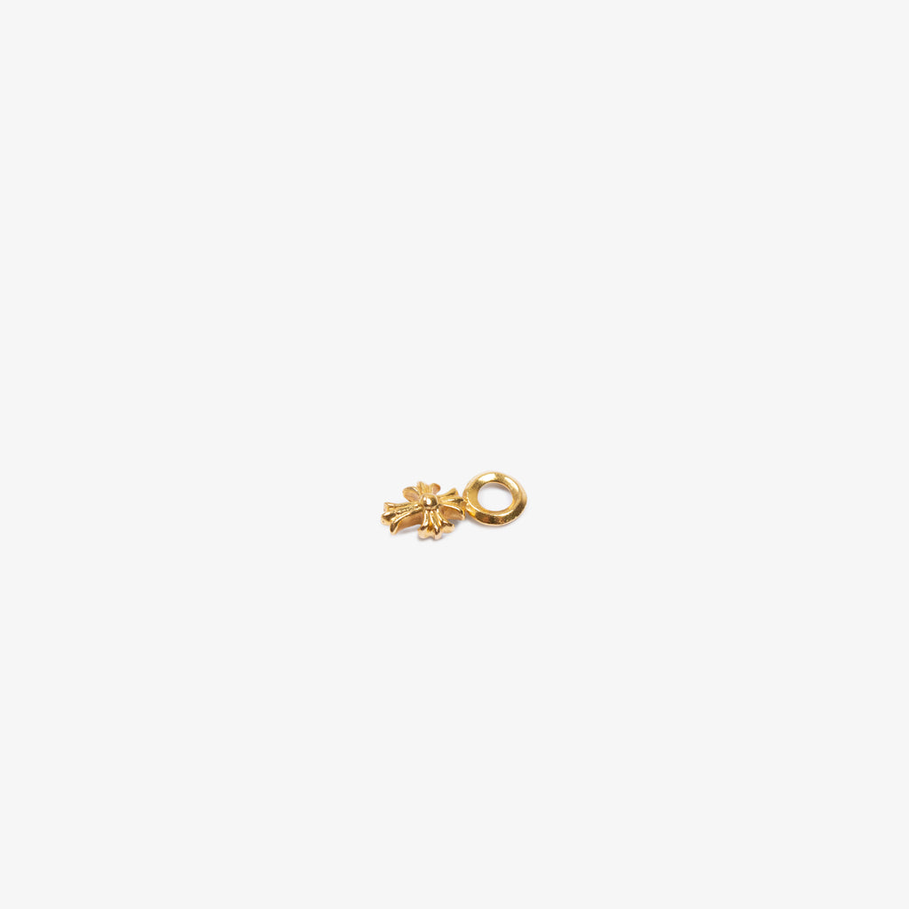 22K GOLD CROSS STACK CHARM