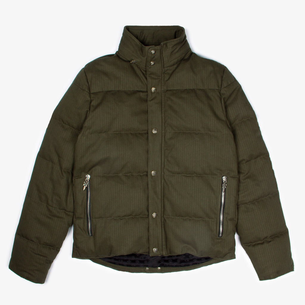 MILITARY GREEN DOWN PUFFER