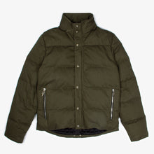 Load image into Gallery viewer, MILITARY GREEN DOWN PUFFER