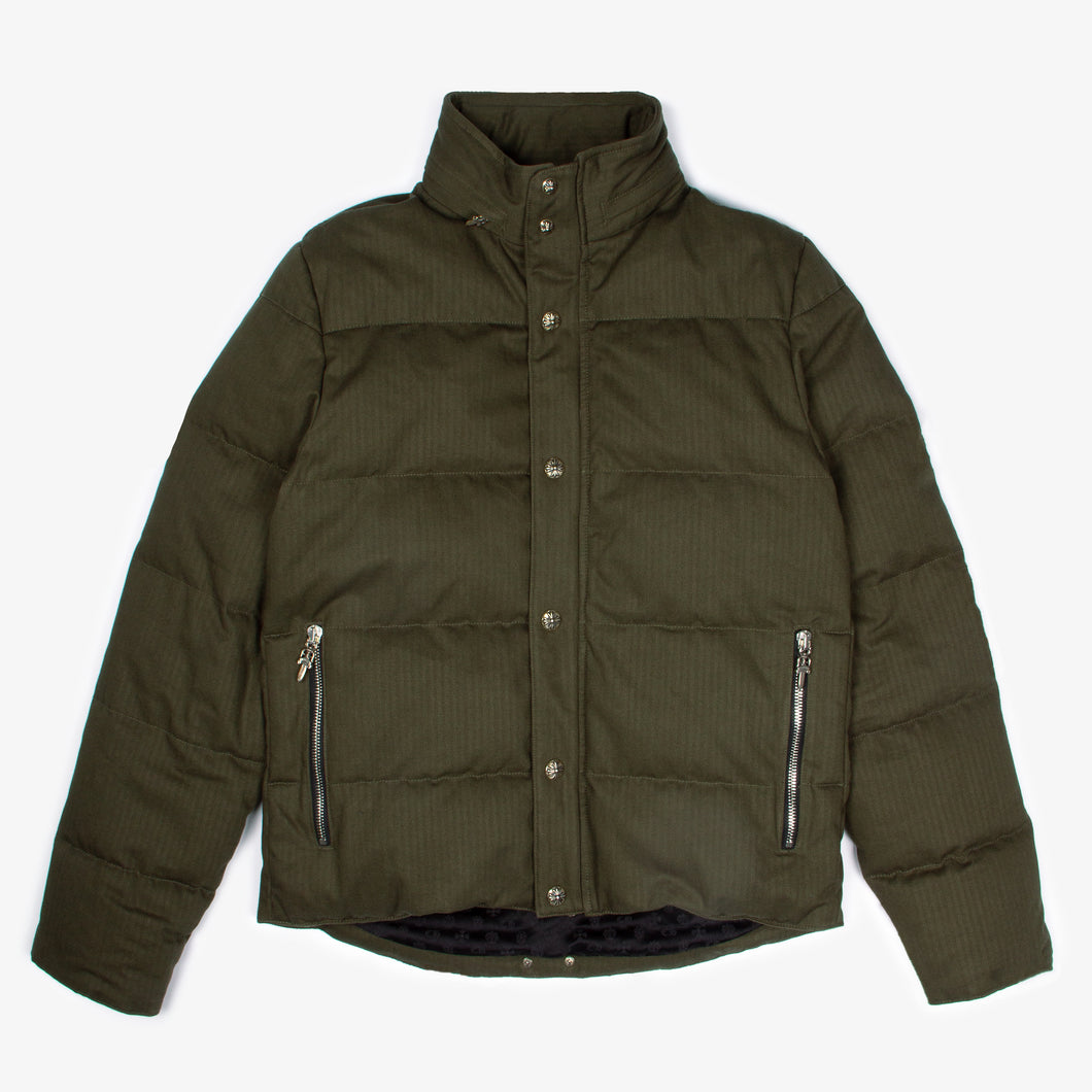 MILITARY GREEN DOWN PUFFER